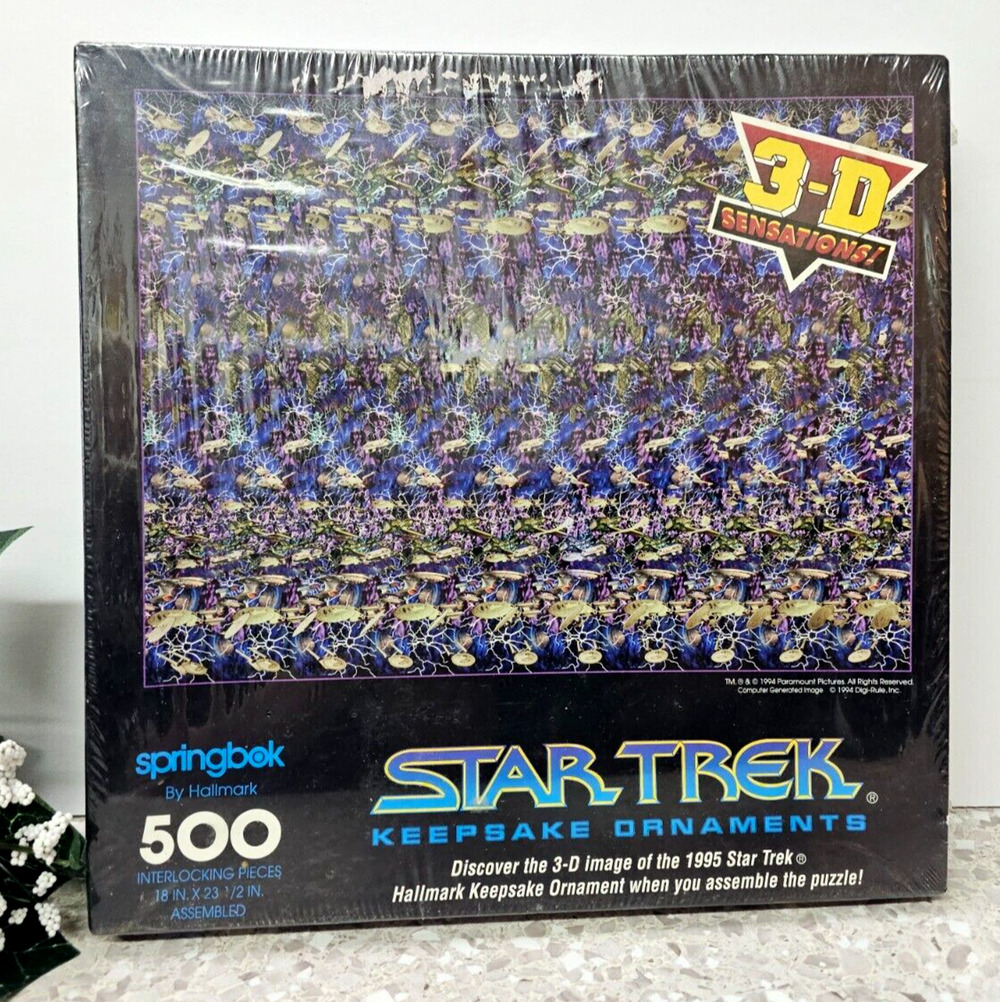 Springbok Hallmark 3D 500 pc Star Trek Keepsake Ornament Puzzle NIB